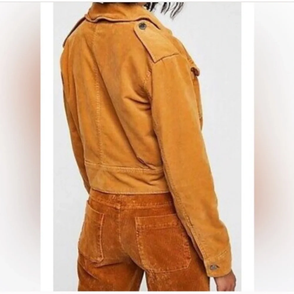 Free People Evelyn Corduroy Crop Jacket - Picture 3 of 7